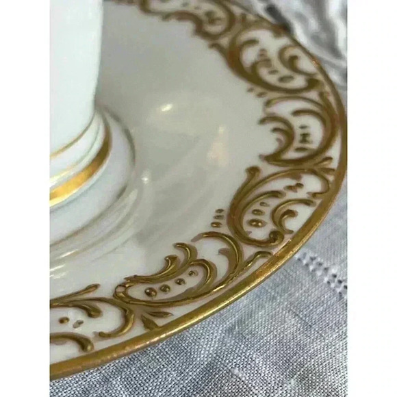 Richard Klemm Dresden Porcelain Gold Demitasse and Saucer Late1860s - Picture 16 of 16